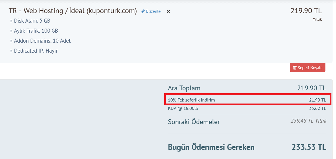 guzel hosting yuzde 10 indirim kodu linux hosting