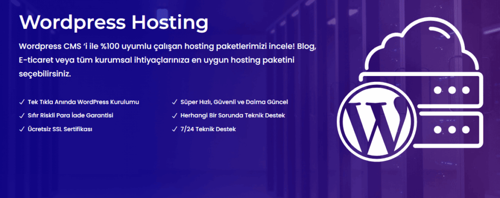BurtiNET e-Ticaret WordPress Hosting